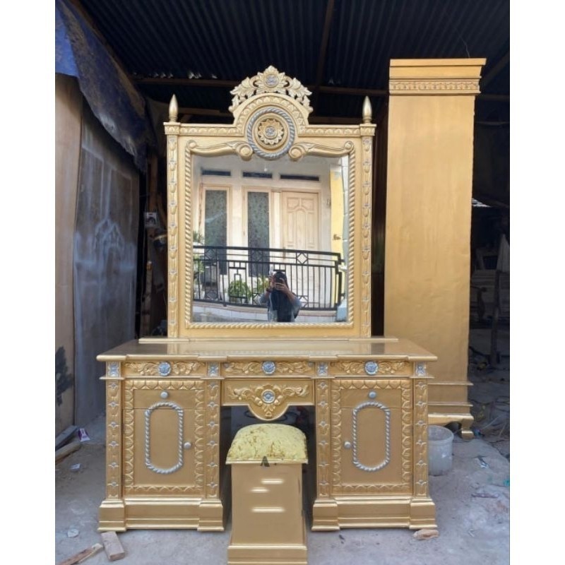 Meja rias ukir kayu jati meja rias gong meja rias ukir jepara