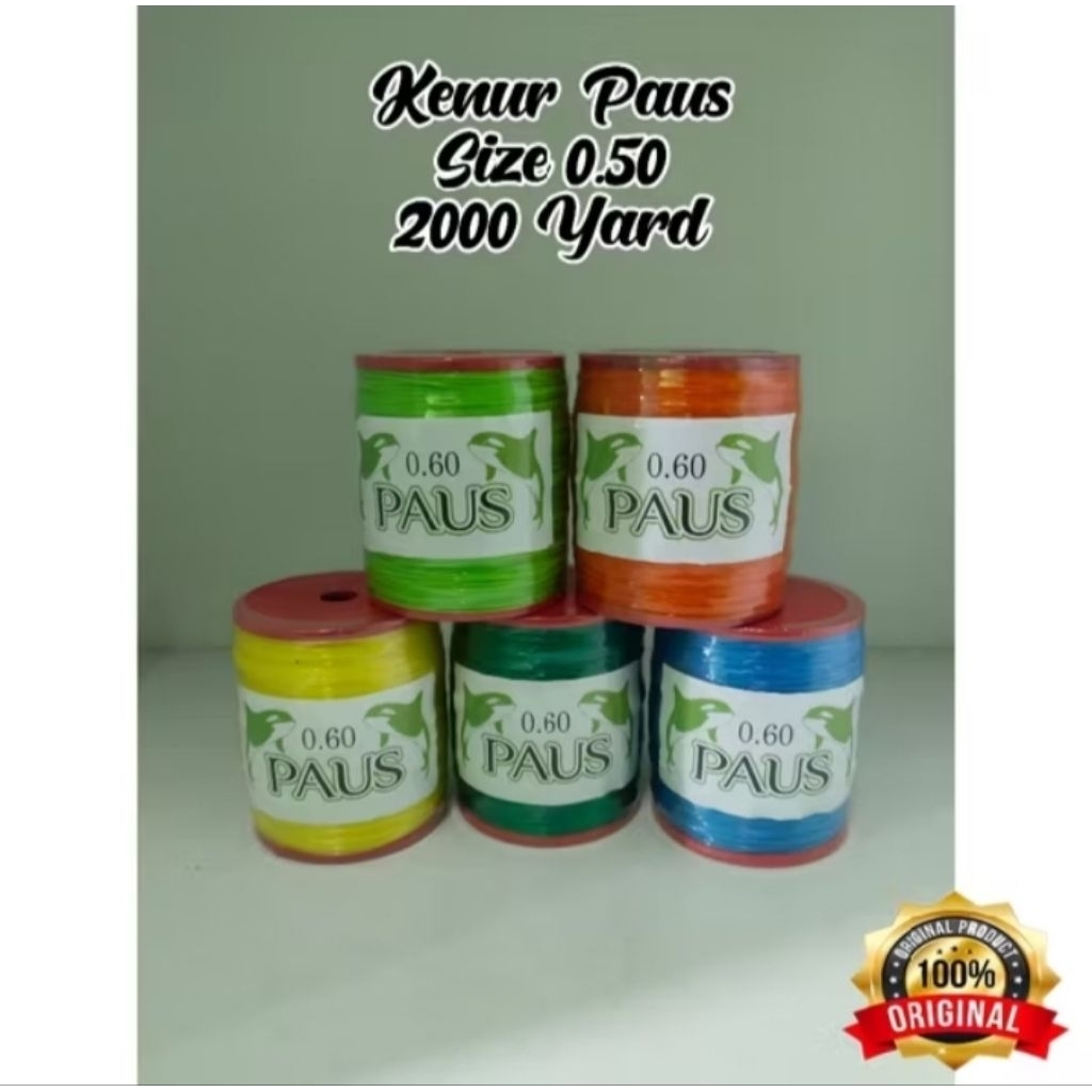 KENUR PAUS ALL SIZE 2000 YARD 0.50 DAN 0.60 ORIGINAL