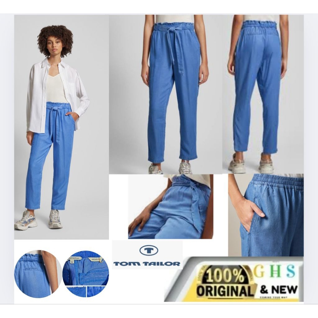 CELANA DENIM WANITA TOM* Tailor Paper Bag Hose Long PANTS