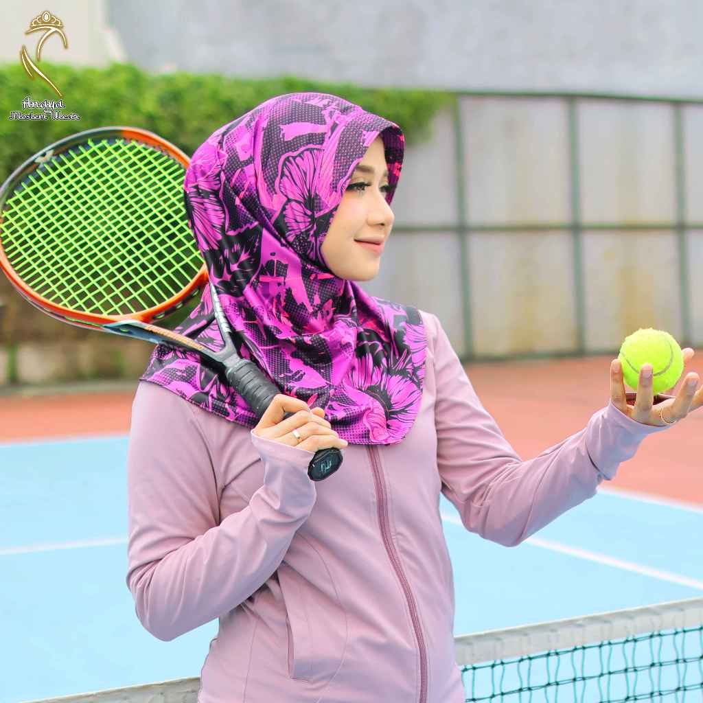 Bergo Instan Sport Motif  Jersey Premium
