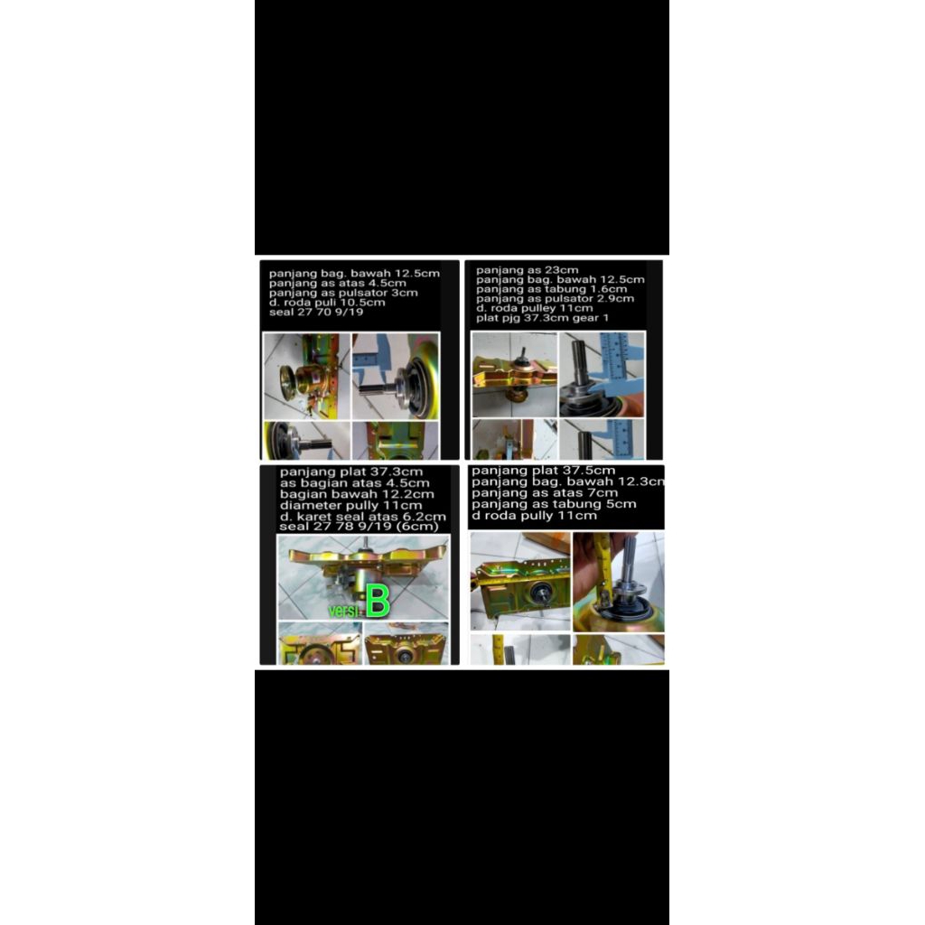 Gearbox gear box mesin cuci Polytron Paw8009 paw 8009