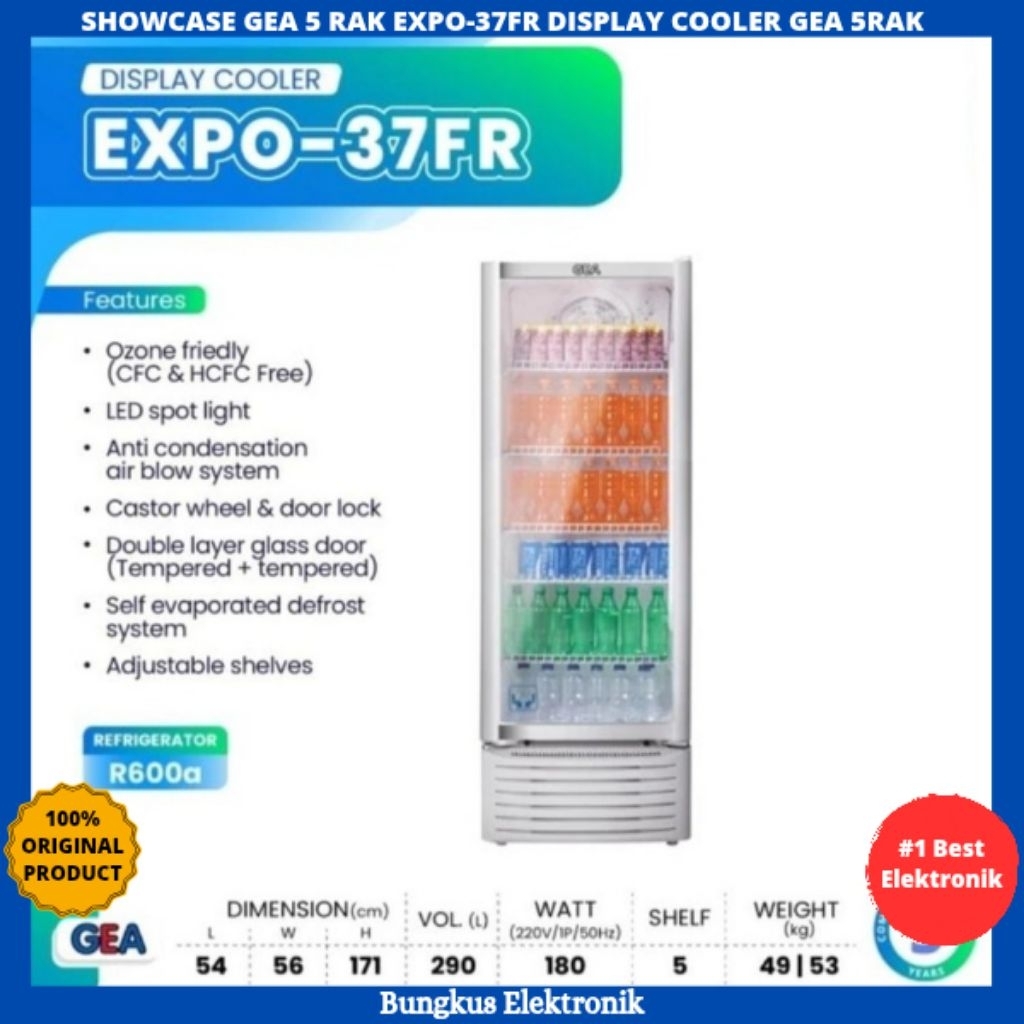 SHOWCASE GEA 5 RAK EXPO-37FR DISPLAY COOLER GEA 5RAK EXPO 37FR