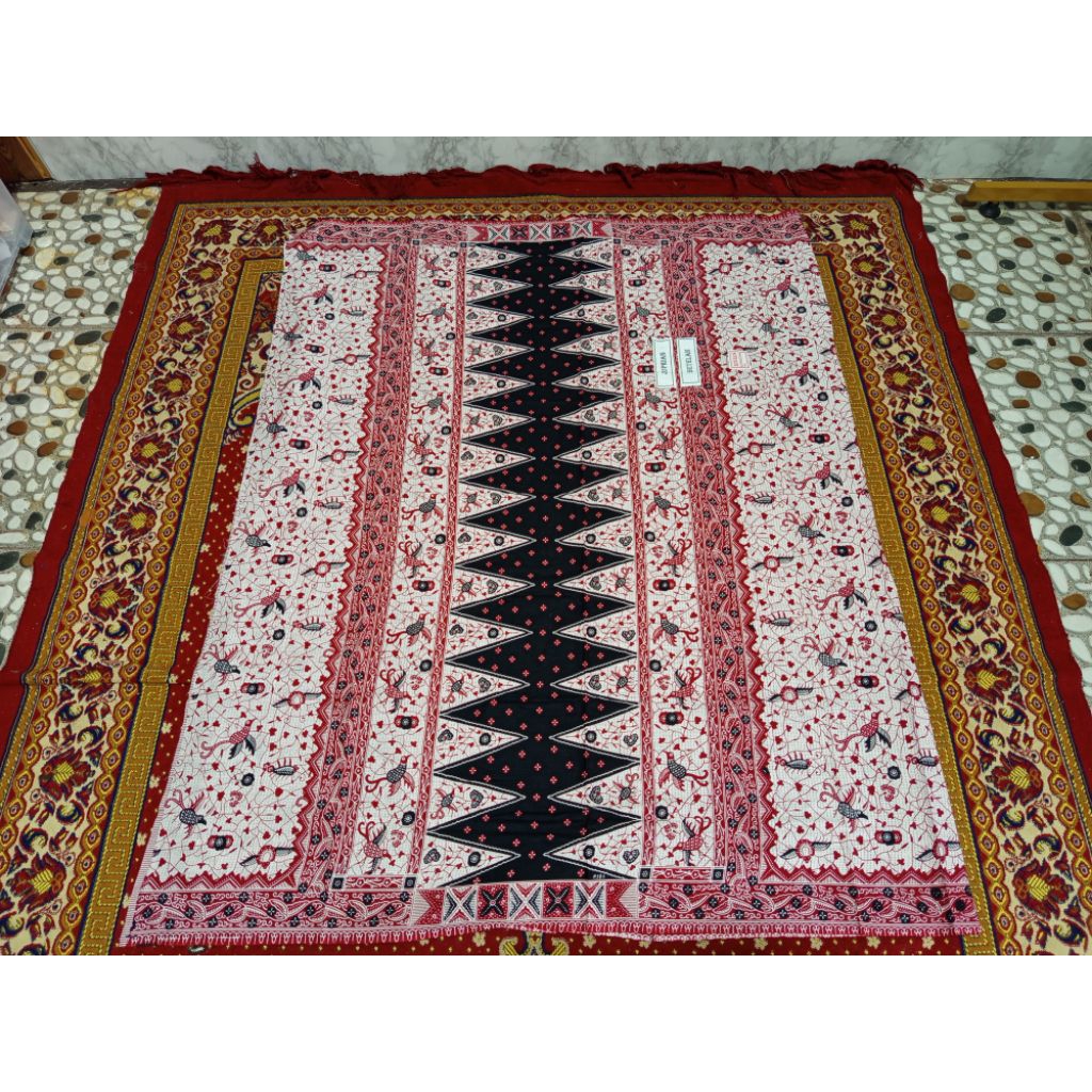 kain batik songket jupri palembang hitam