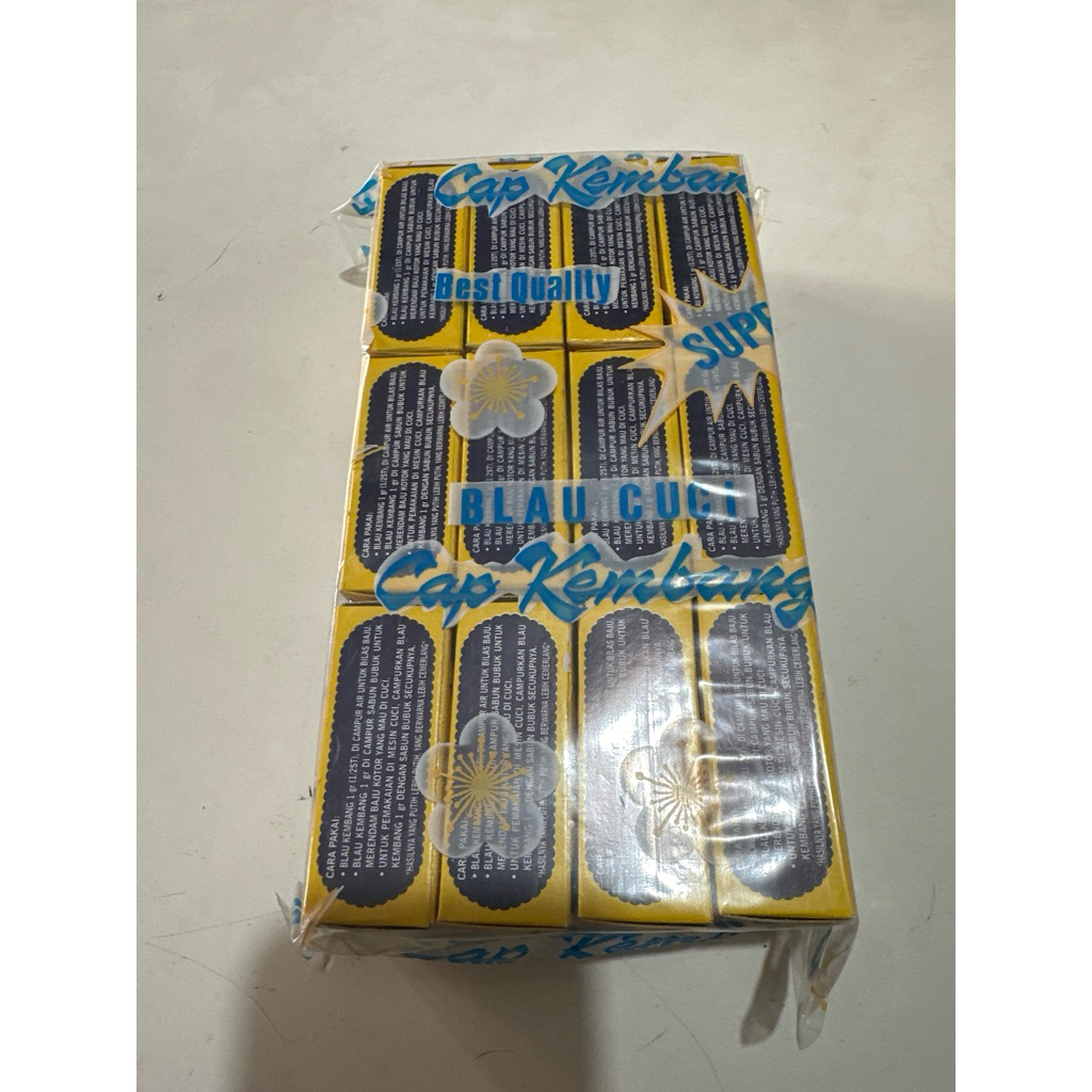 blau cuci pakaian cap kembang isi 12