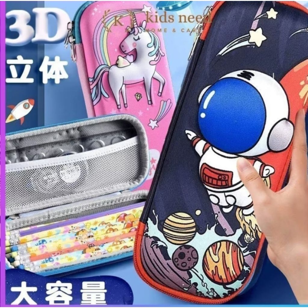 KOTAK PENSIL 3D KOTAK PENSIL ANAK SEKOLAH SD
