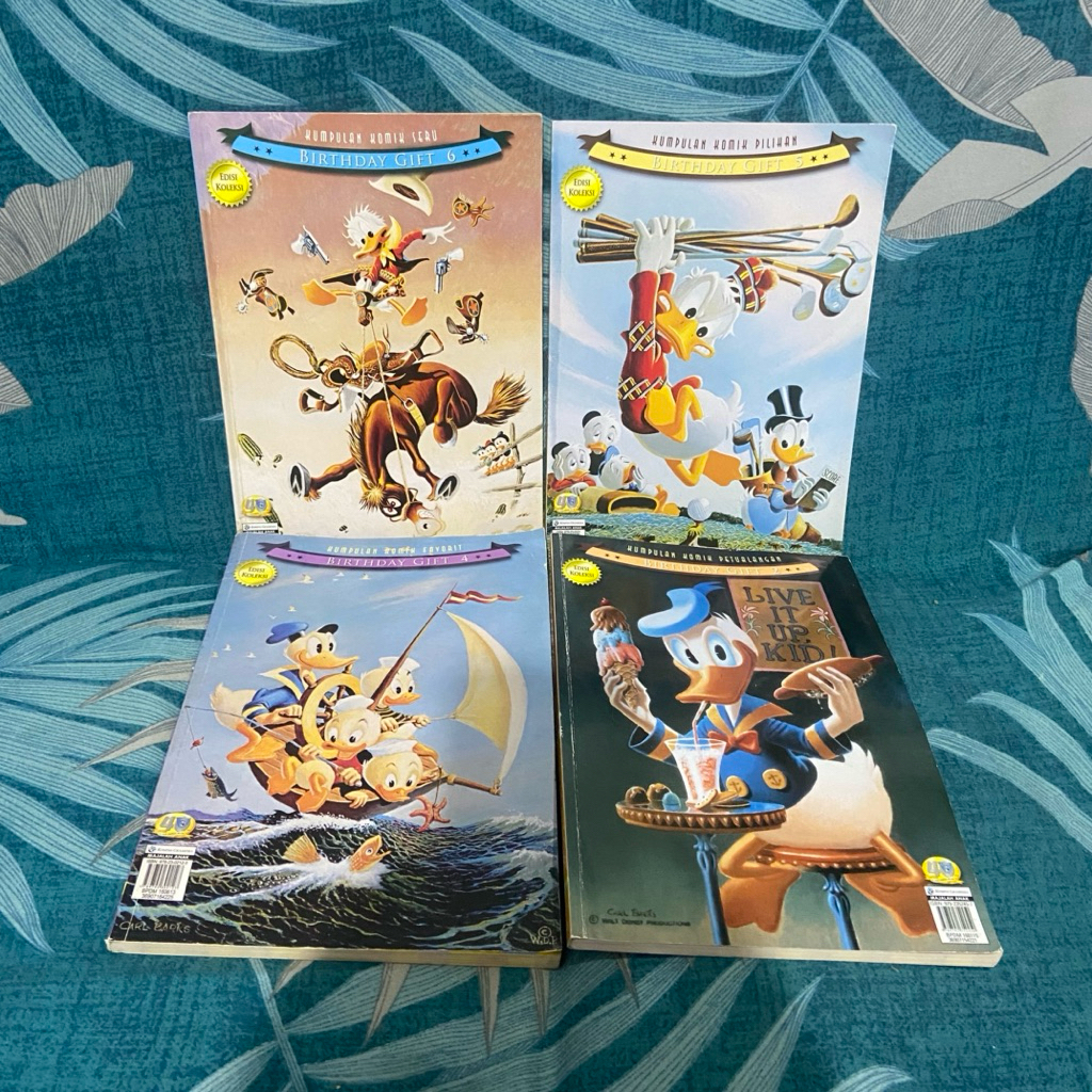 Paket Komik Donal Bebek Birthday Gift Vol 2 4 5 6 Edisi Koleksi Walt Disney Paman Gober Set Lengkap