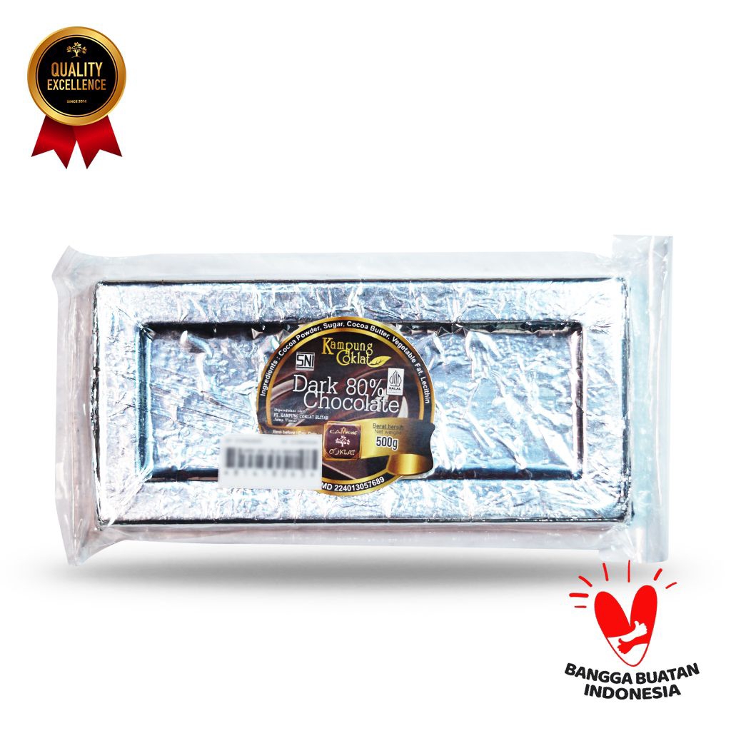 Dark Coklat 80% Blok 500 Gram
