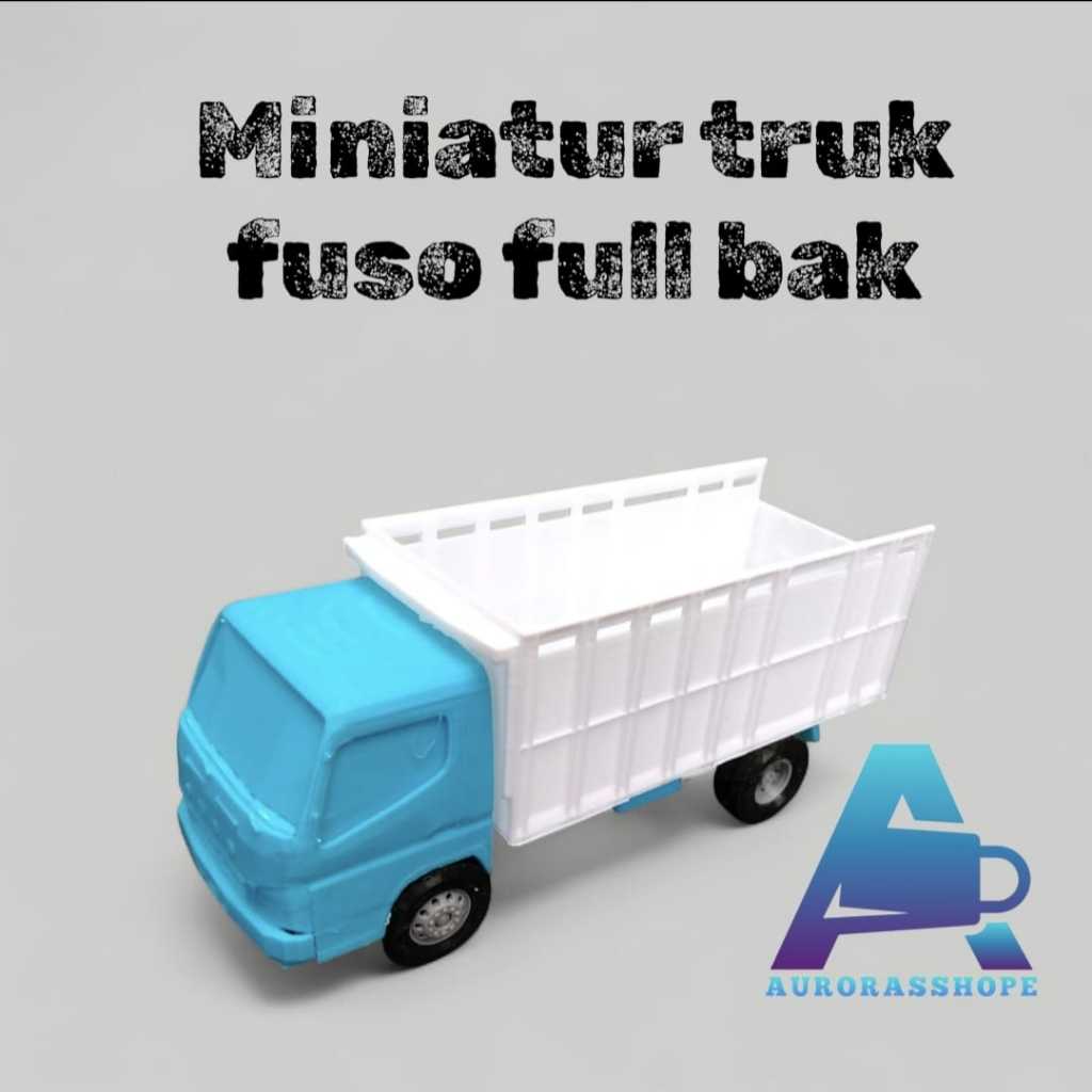 Mainan Miniatur Truk Fuso full bak pengangkut -aurorasshope-