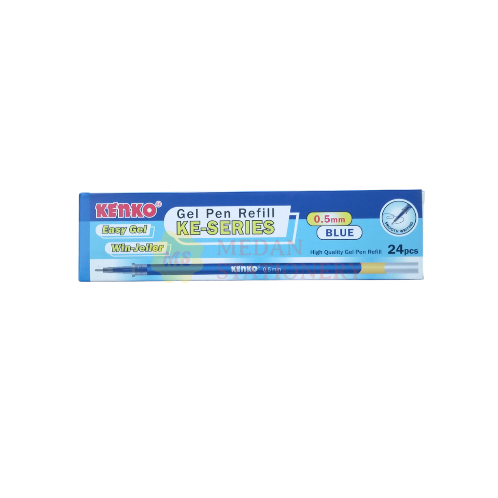 Refill Pulpen Kenko Easy Gel 1 Box Isi 24 Pcs Isi Ulang Pen Cair 0.5Mm Co