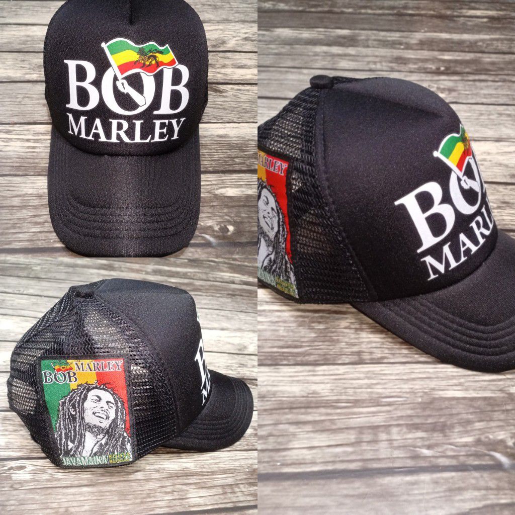 Topi Bob Marley Emblem Rasta Caps Roots Reggae Original Javamaika Rasta Apparel