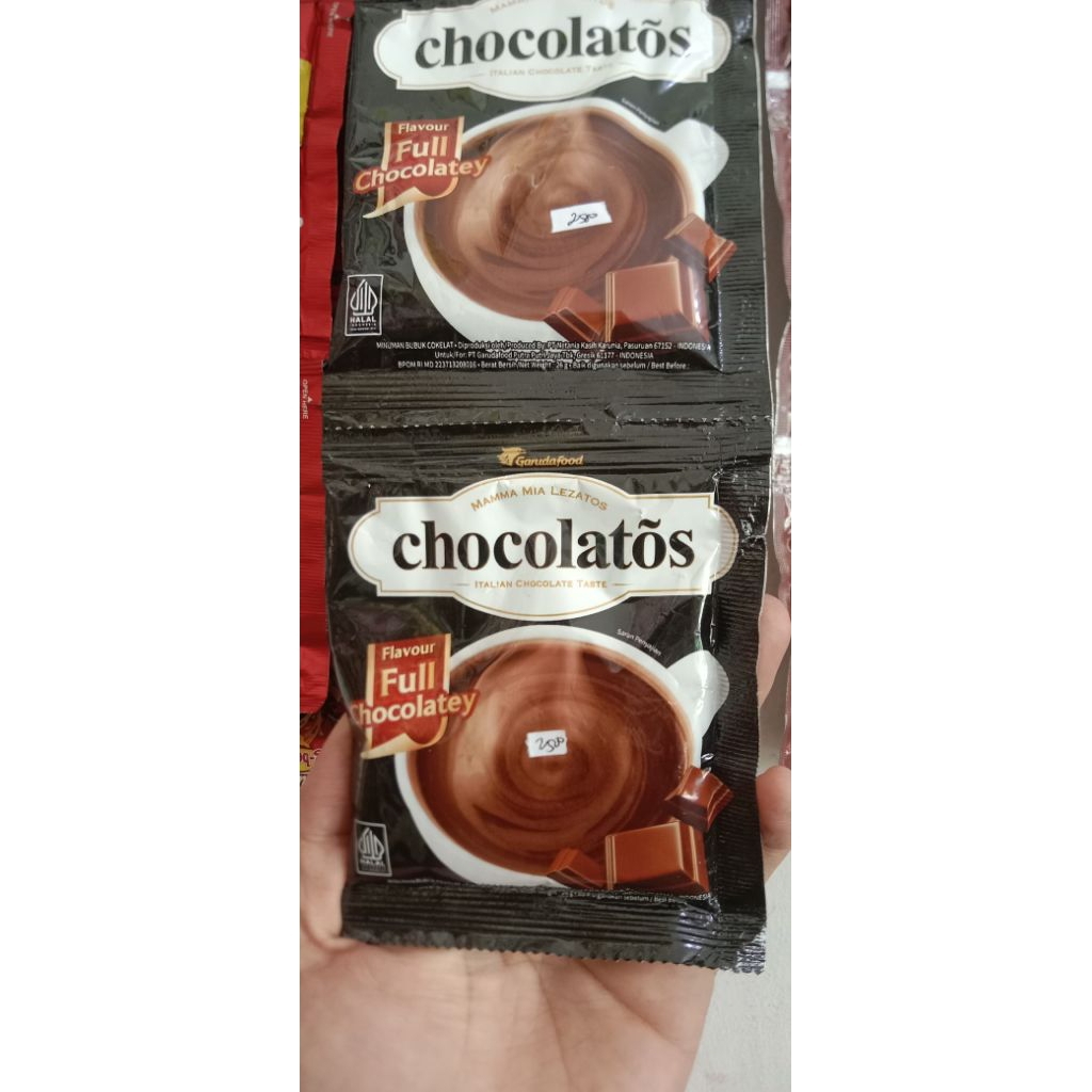 Chocolatos/minuman bubuk/minuman coklat 1 Renteng isi 10pcs