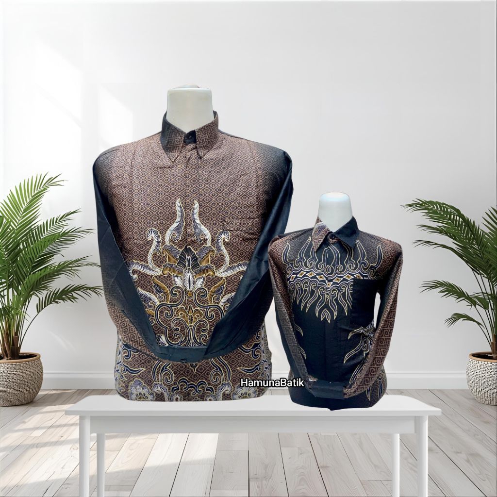 Couple Batik Katun Solo Bapak dan Anak