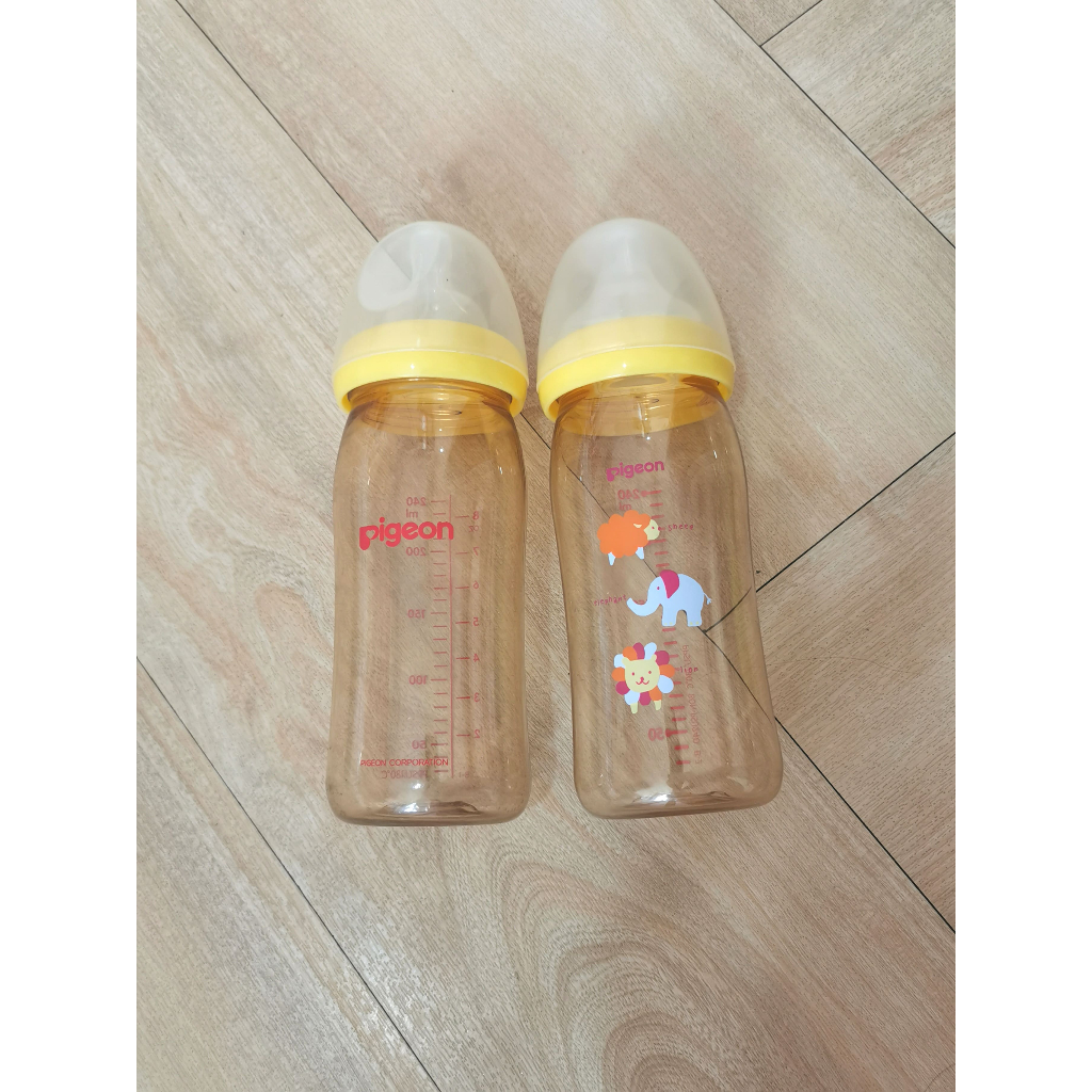 BOTOL SUSU PIGEON WIDE NECK PPSU 240 ML - 2pcs - Preloved