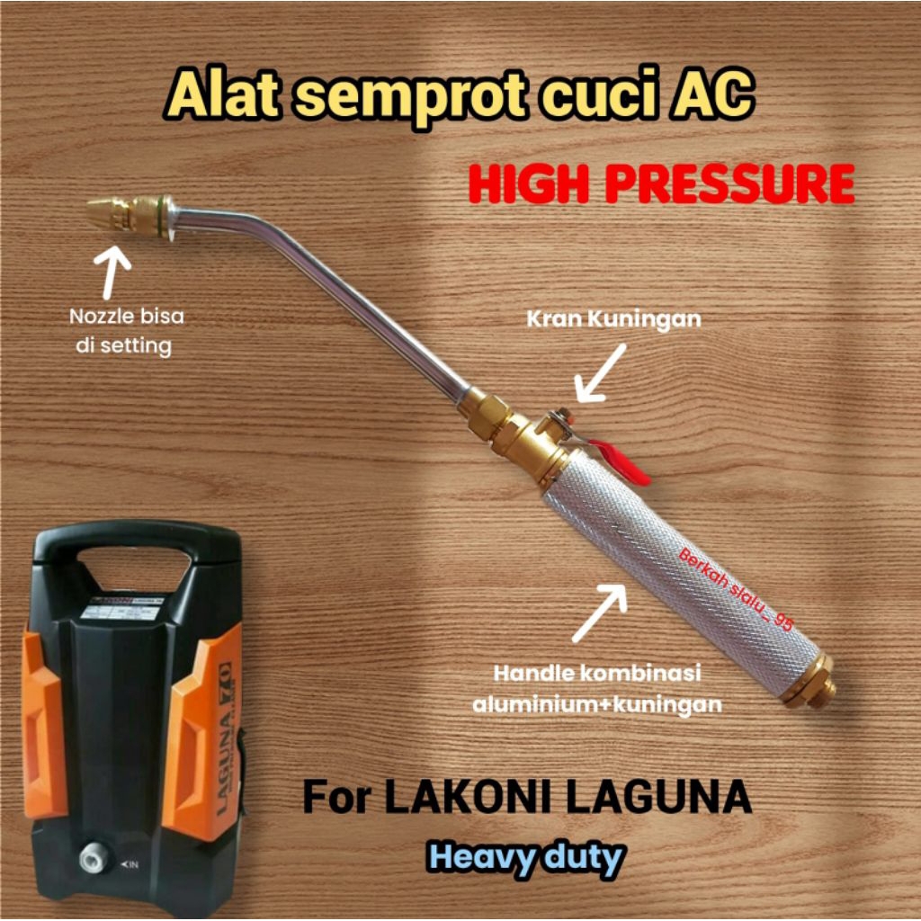 TERLARIS Nozzle handle jet cleaner lakoni LAGUNA 70 cuci AC bengkok high pressure nosel semprot air