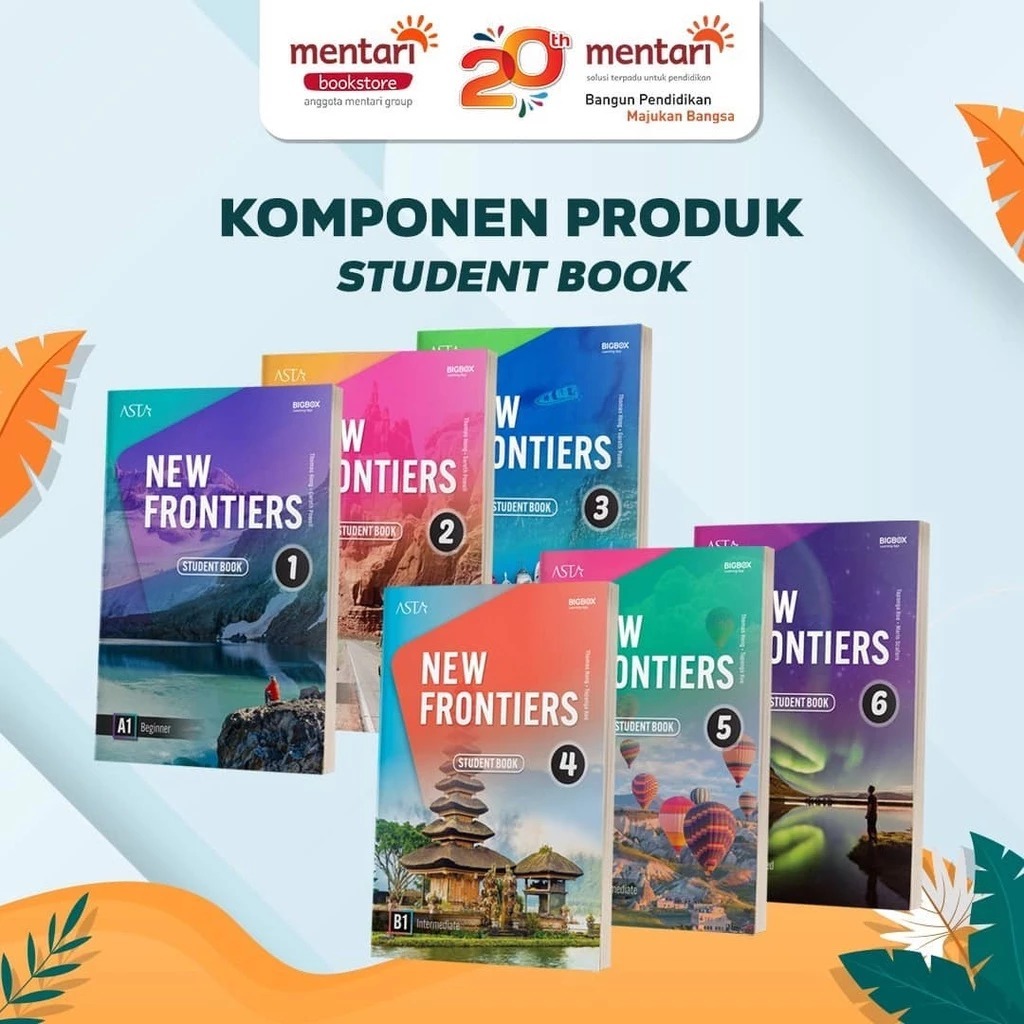 Mentari Bookstore | New Frontiers | Buku Belajar Bahasa Inggris Anak SMP - SMA