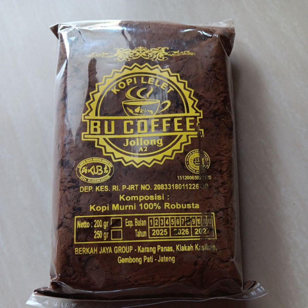 Kopi bubuk / Kopi lelet 200 gr khas jolong pati jawa tengah