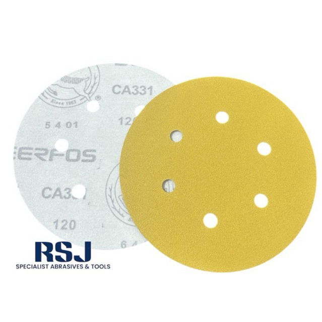 amplas bulat 6 inch gold deerfos/hookit disc