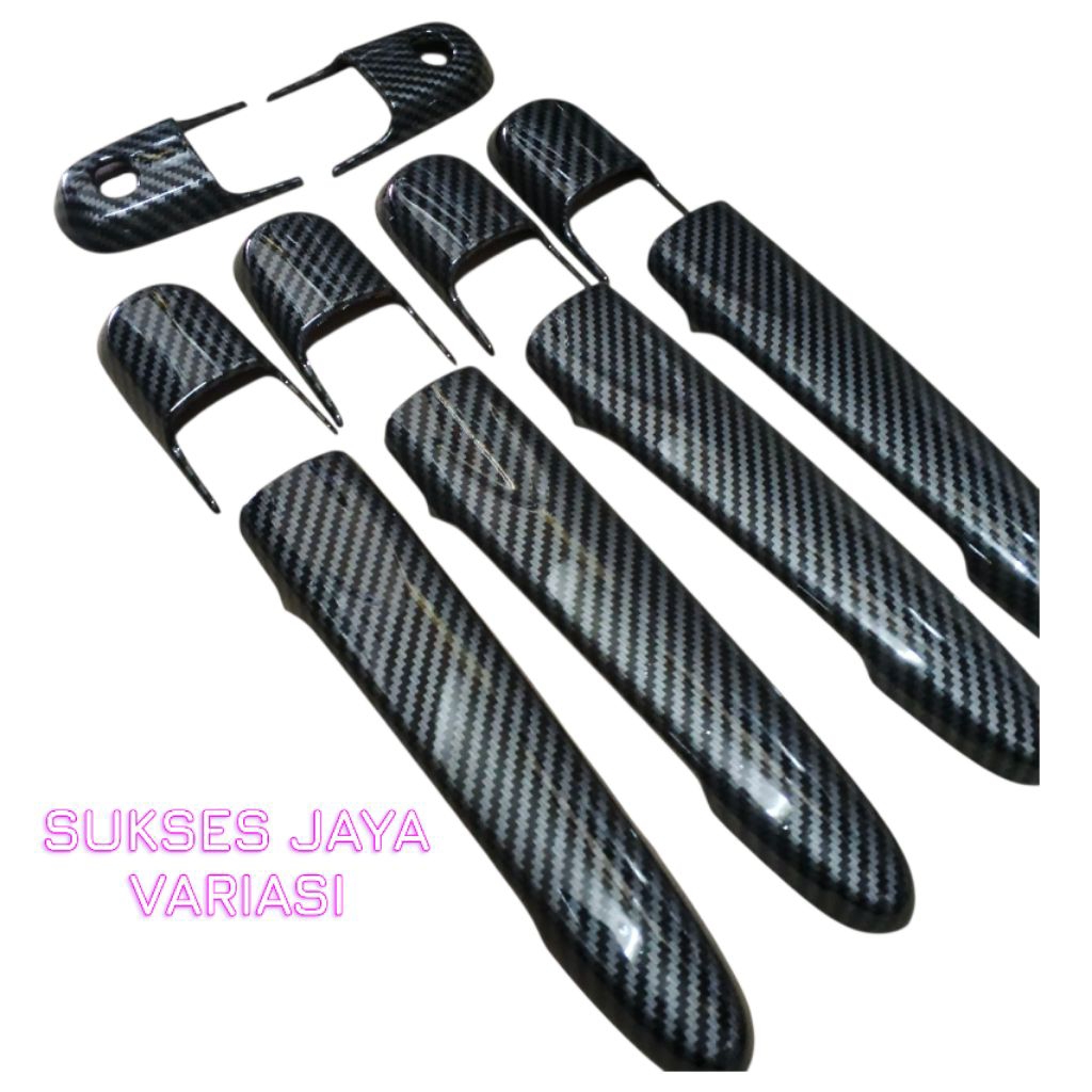 COVER HANDLE PINTU MOBIL CALYA SIGRA CARBON