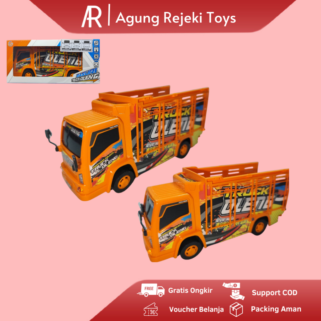 Mainan Anak Basuri Truk Oleng Mini JSP Kode T-01Free Batrai Termurah