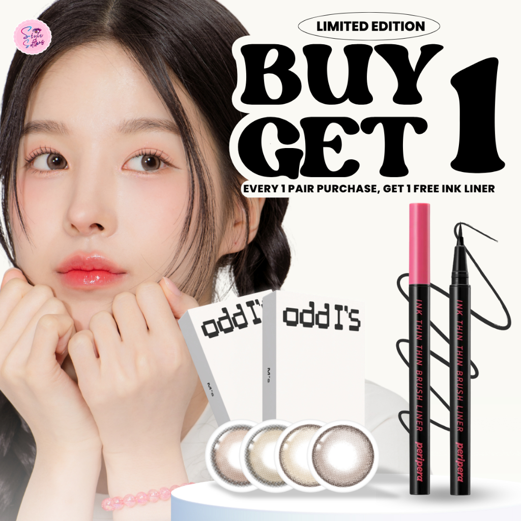 [Limited Edition] SOFTLENS ODDIS Brown Series & Eyeliner PERIPERA