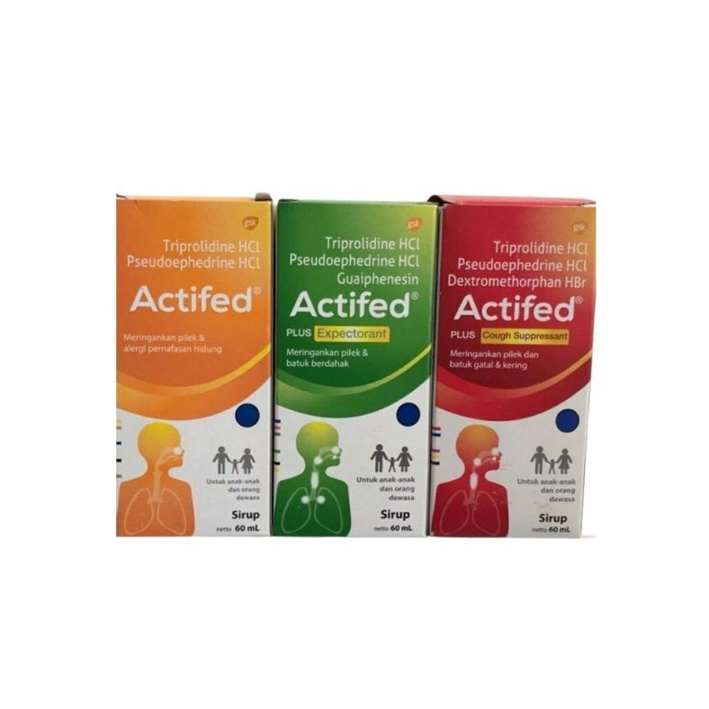actifed sirup 60 ml untuk anak anak dan orang dewasa