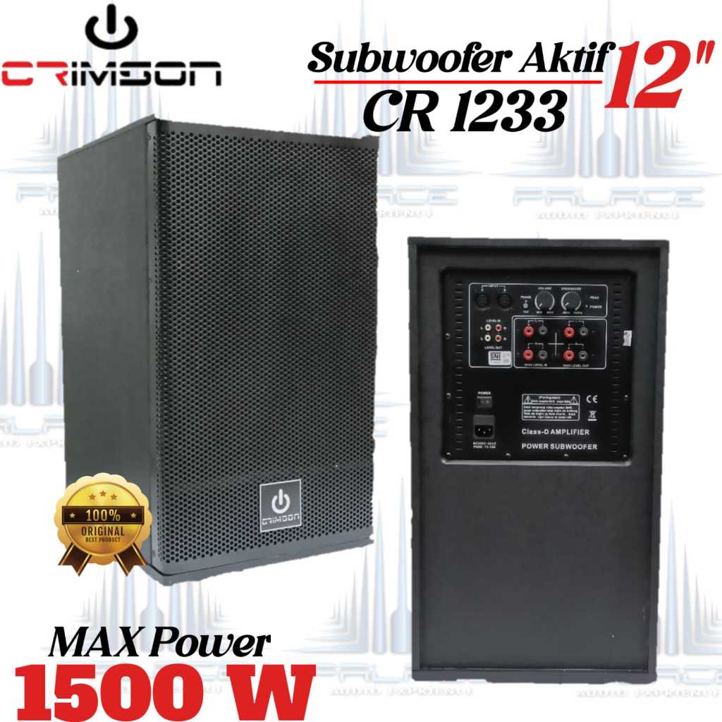 Subwoofer Aktif 12 Inch - Subwoofer Active Crimson CR 1233