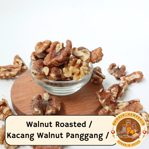 Walnut roasted / kacang walnut panggang / kacang otak