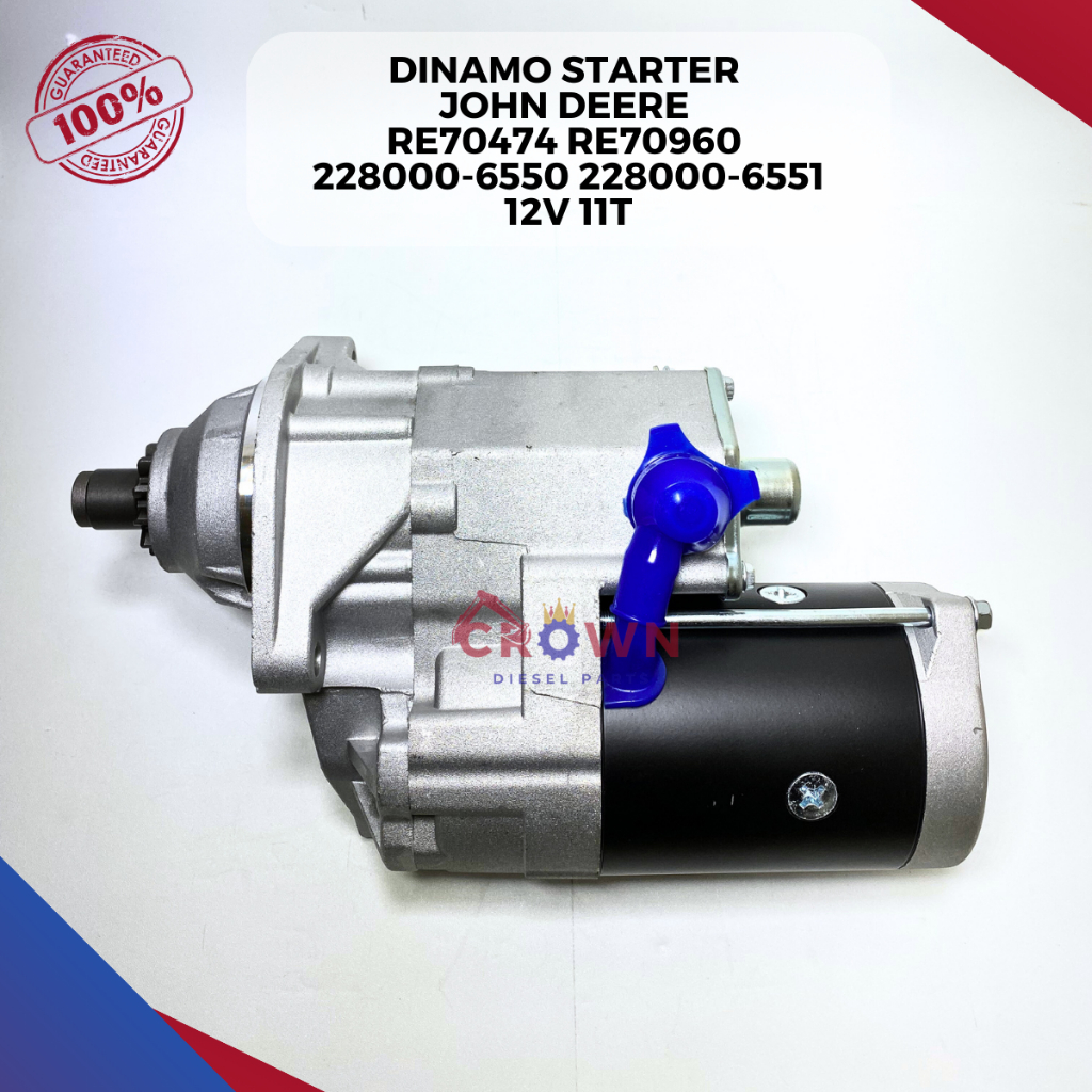 Dinamo Starter JOHN DEERE RE70474 RE70960  228000-6550 228000-6551 12V 11T