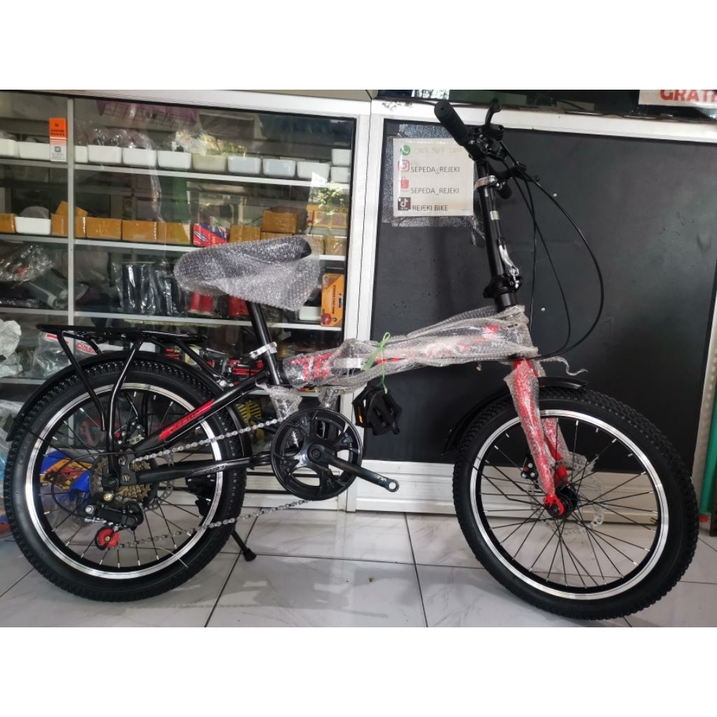SEPEDA LIPAT 16/ 18 VELLION REM CAKRAM+ BONCENGAN