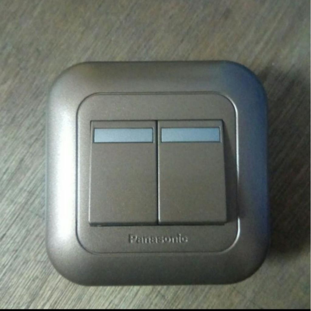 saklar seri/doble coklat panasonic