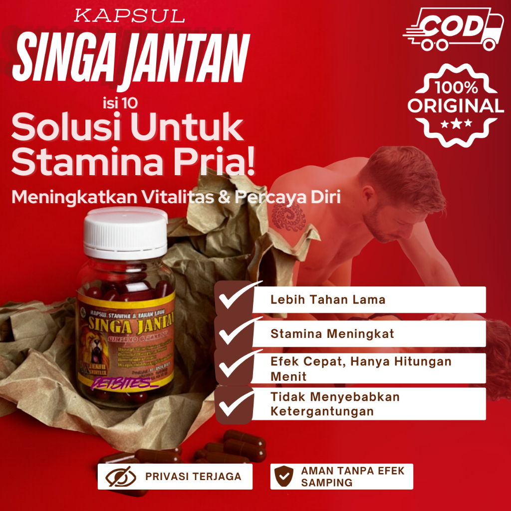 jamu singa jantan / jamu singa / jamu tradisional singa jantan isi (10) / jamu singa jantan asli / j