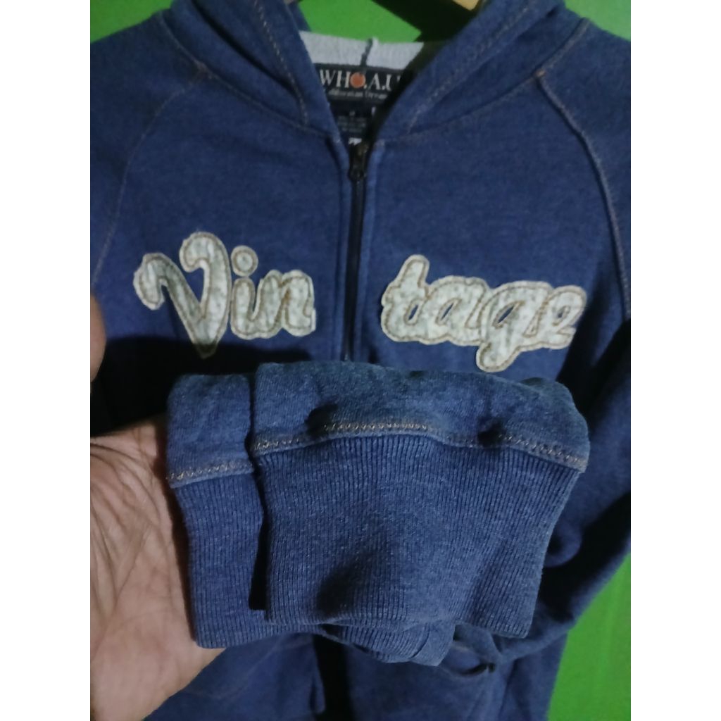 Hoodie Ziper WHO Second Vintage Second