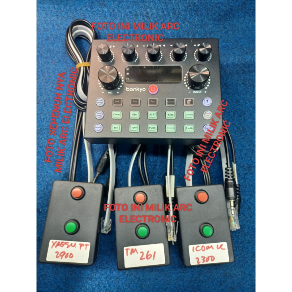 PTT BOX SOUNDCARD V8S UNTUK RIG ICOM 2300 2200 3500 8000