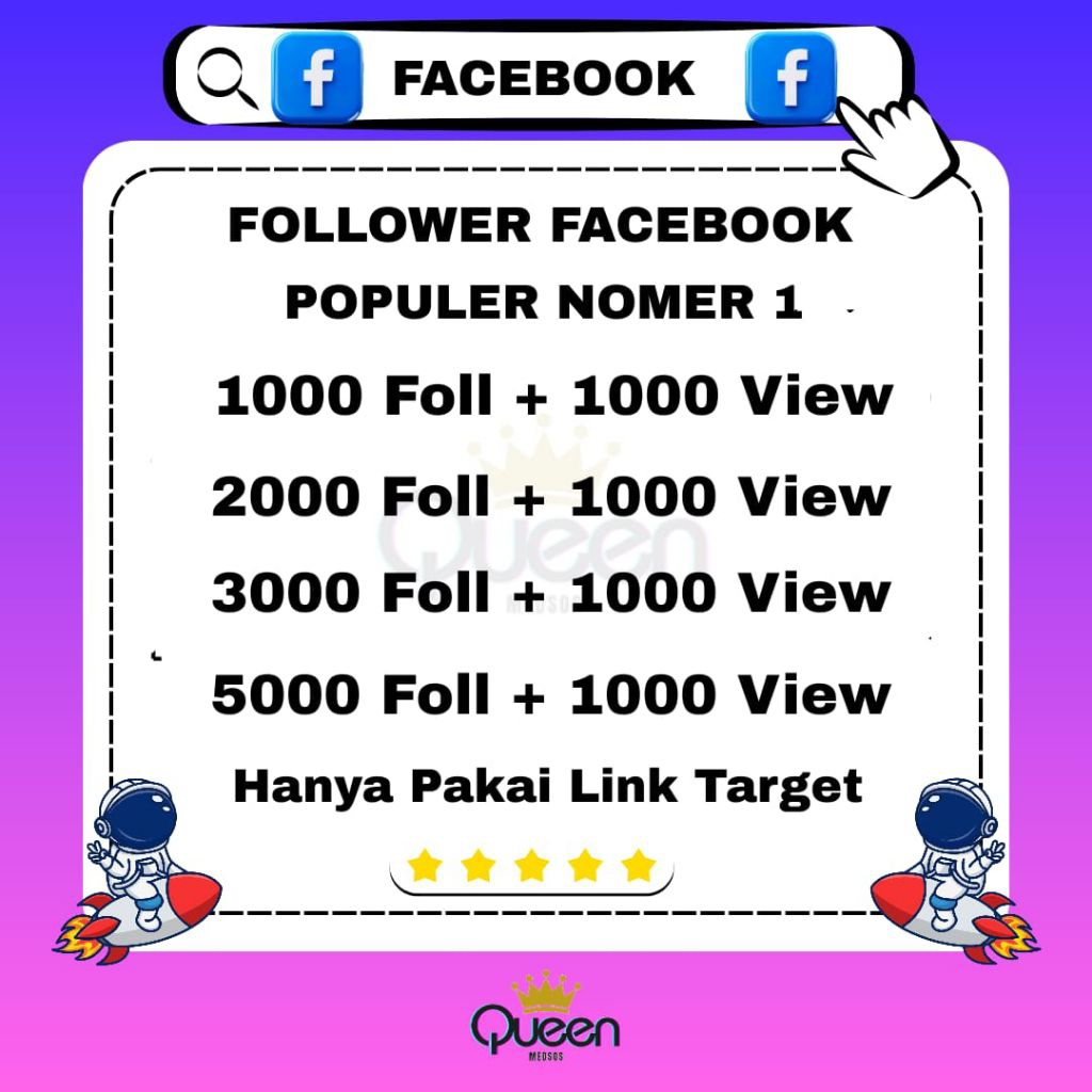 Promo Pengikut Facebook Follower Facebook Pro / Fanspage