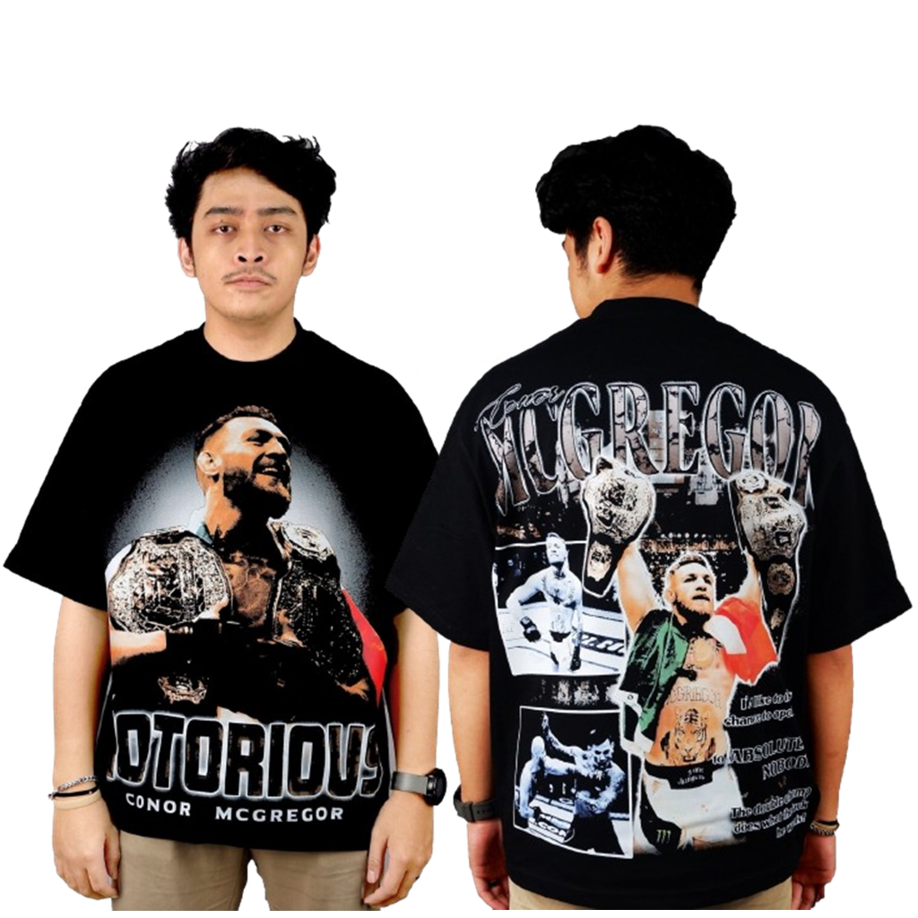NOTORIOUS CONOR MCGREGOR UFC Sport T-shirt Bootleg Vintage Oversize