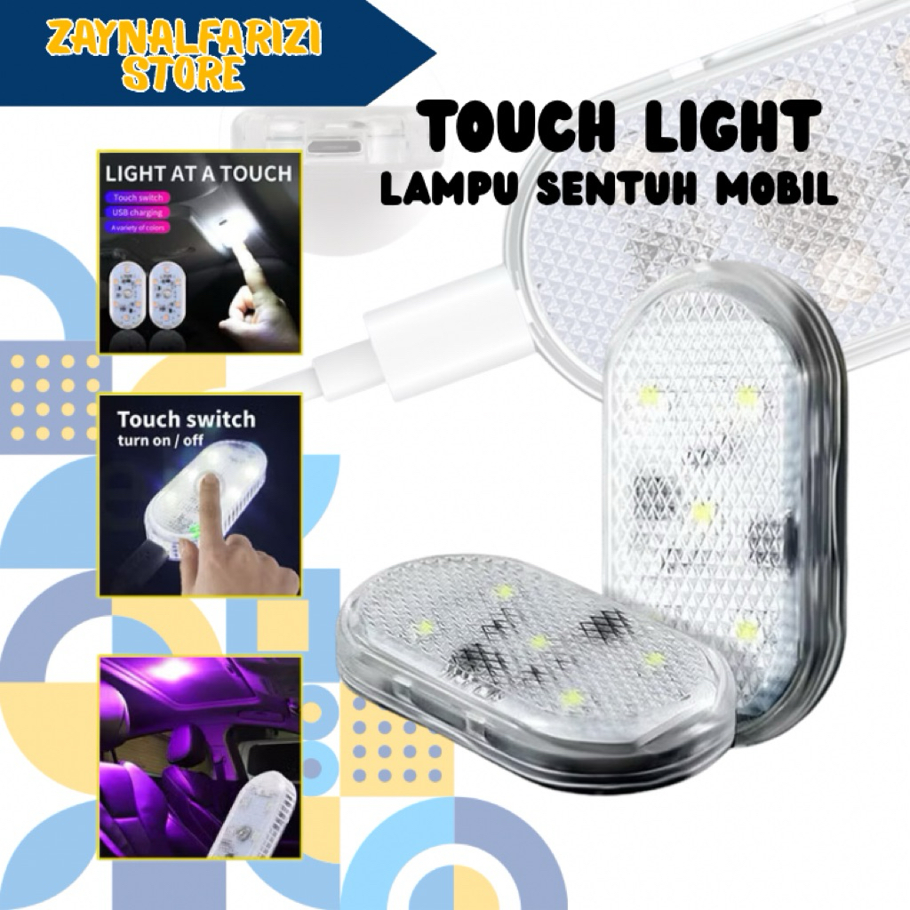 Lampu Sentuh LED Mobil/Lampu Interior Mobil Nirkabel /Lampu Pencahayaan Sekitar Mobil LED/Lampu Hias