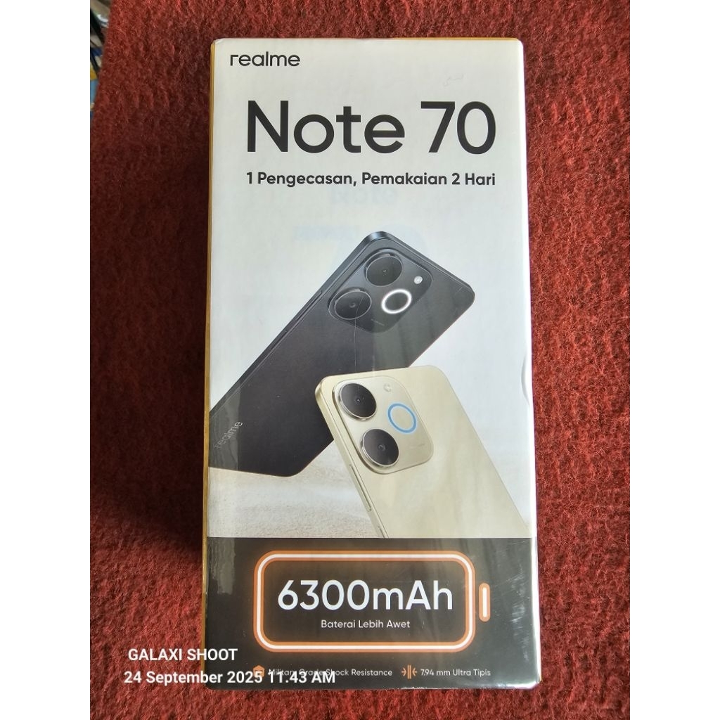 REALME NOT 70 6300 MAH. 4/128 DAN 4/64 TERBARU READY resmi.ori.