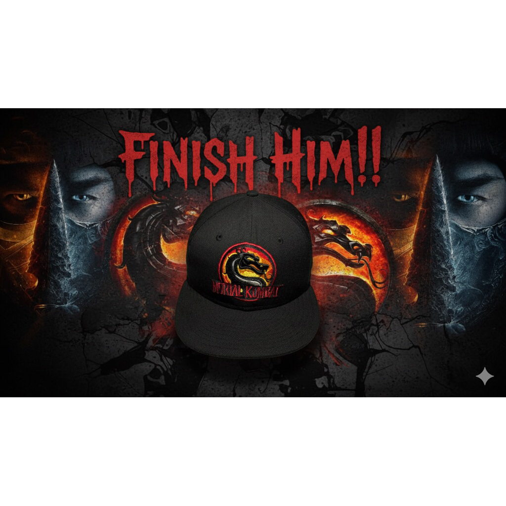 Topi New Era x Mortal Kombat rare item topi New era karakter new era 59fifty mortal kombat