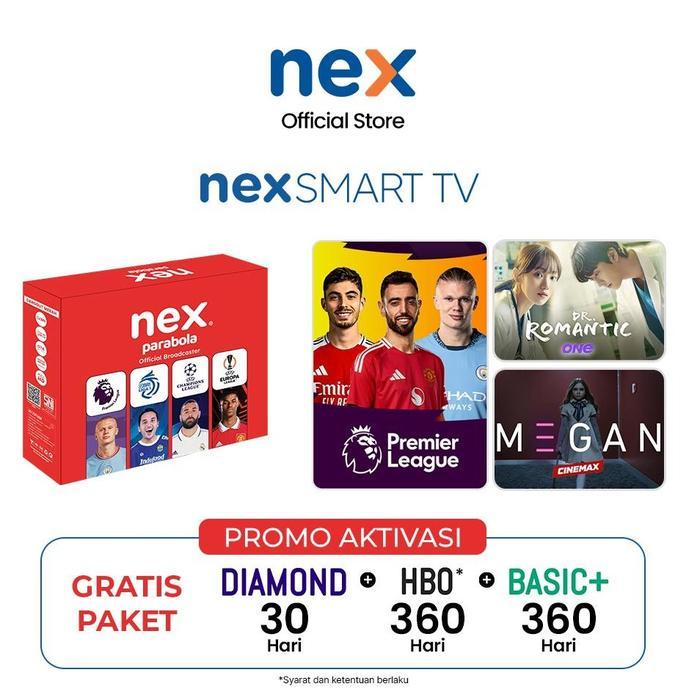 RECEIVER NEX PARABOLA MERAH HYBRID CKUBAND FULL HD
