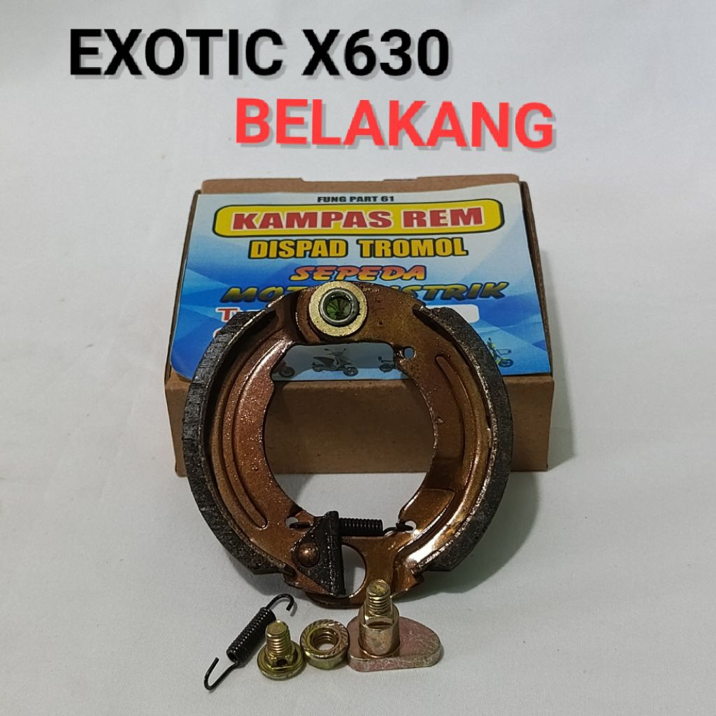 KAMPAS REM BELAKANG EXOTIC X630/KAMPAS REM SEPEDA LISTRIK EXOTIC X630