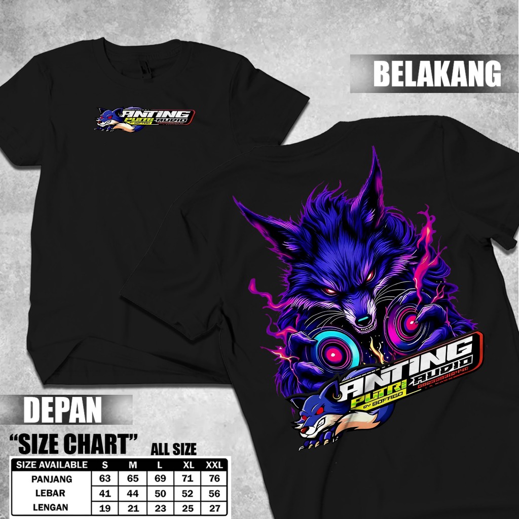 KAOS ANTING PUTRI AUDIO SOUND HOREG