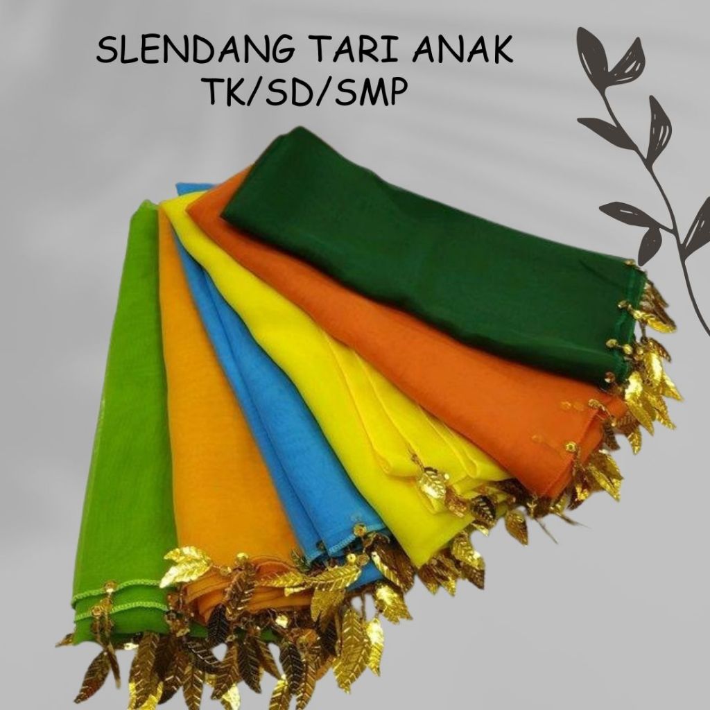 Selendang Tari Gombyok Ronce Selendang Sampur Tari Anak Untu Tk Sd Smp