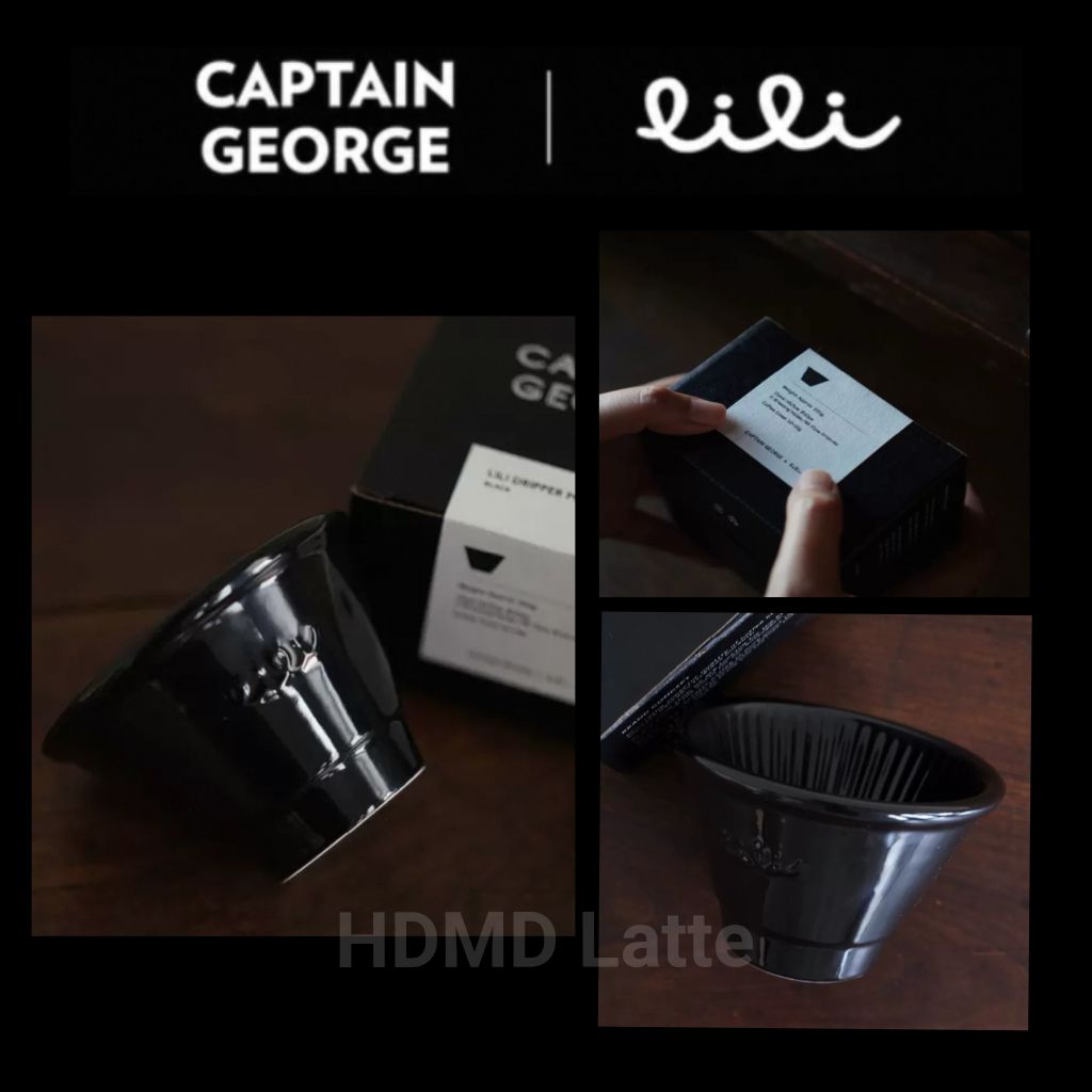 Lili Dripper x Captain George Special edition ( Black Mini Dripper )