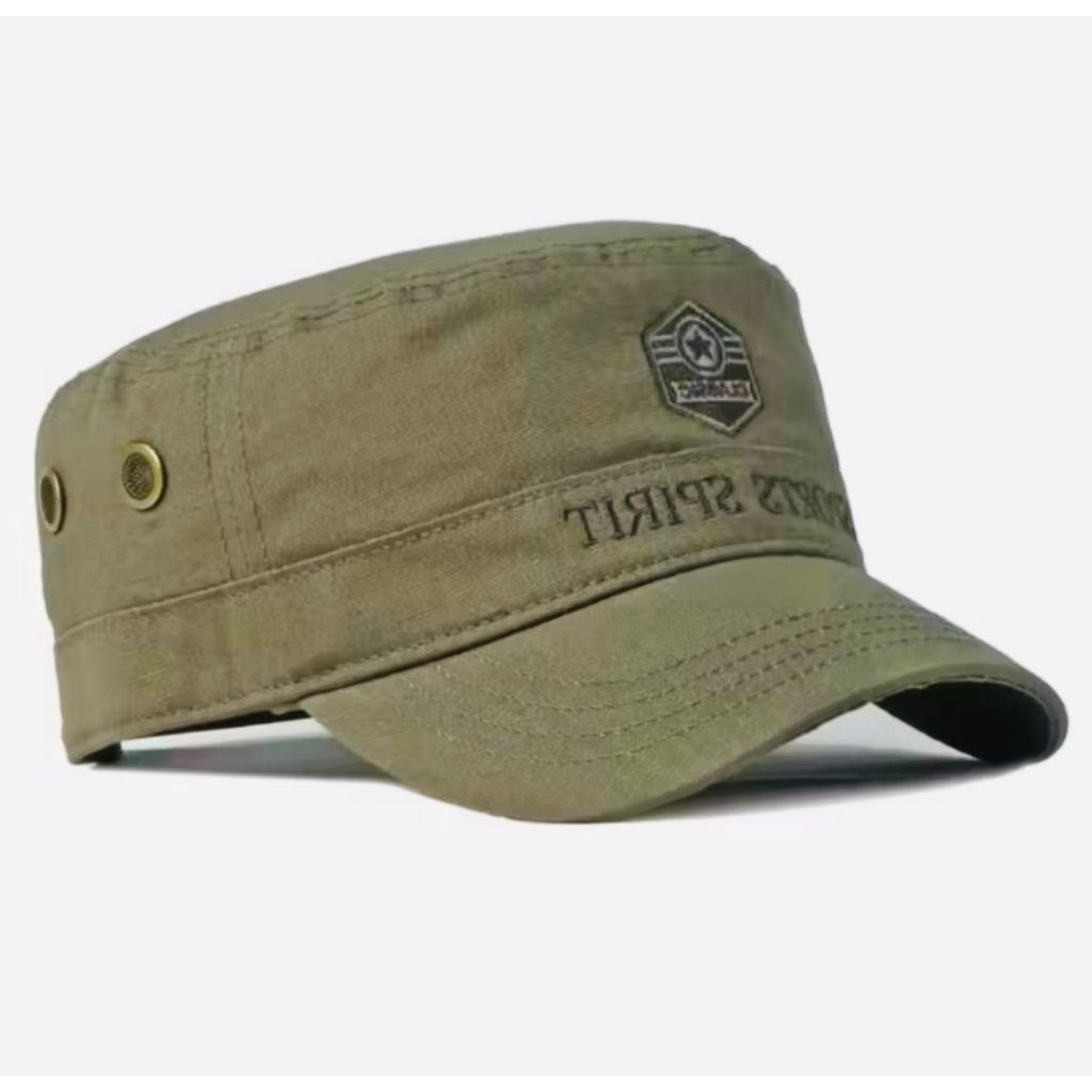 Topi Terbaru Komando SPORT SPIRIT | Topi Komando Polos / Topi Komando Army / Topi Pet Pendek Pria Wa