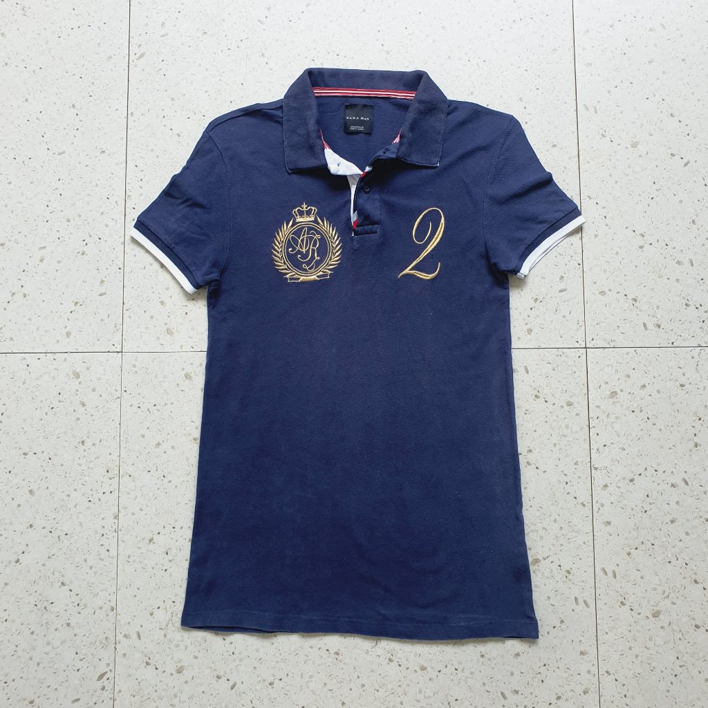 Baju Kaos Polo Zara Man / Size S - LD 41 cm / Bekas - Second - Preloved