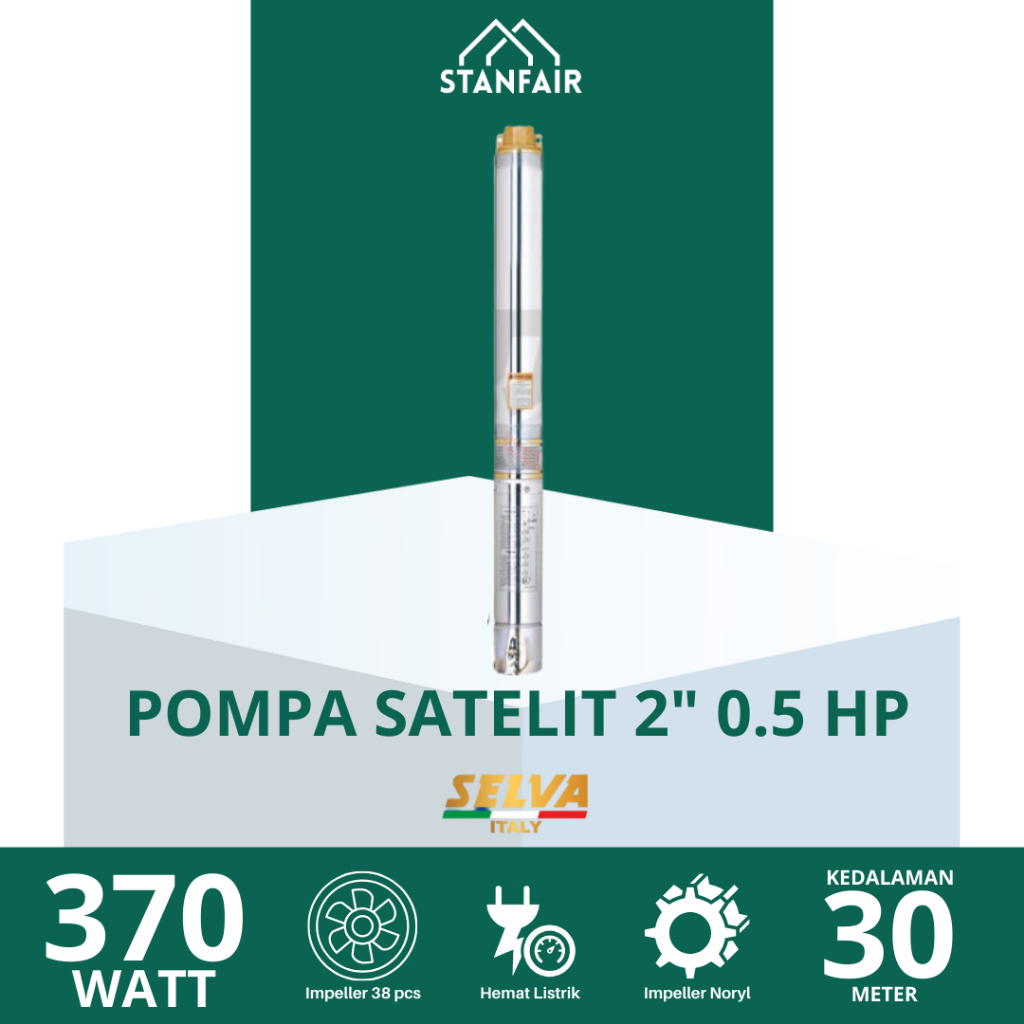 Selva Pompa Satelit 2 Inch 0.5 HP / Pompa Submersible Noril