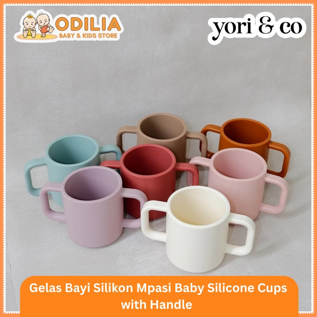yori and co | Gelas Bayi Silikon Mpasi Baby Silicone Cups with Handle