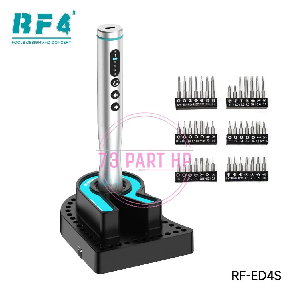 RF4 RF-ED4S / RFED4S dengan 42 Mata Obeng Baja - Set Obeng Listrik Multifungsi Electric
