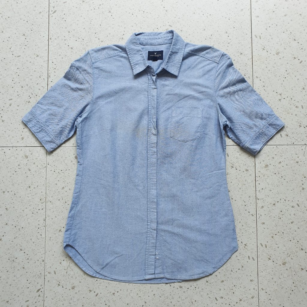 Baju Kemeja American Eagle / Size S - LD 47 cm / Bekas - Second - Preloved