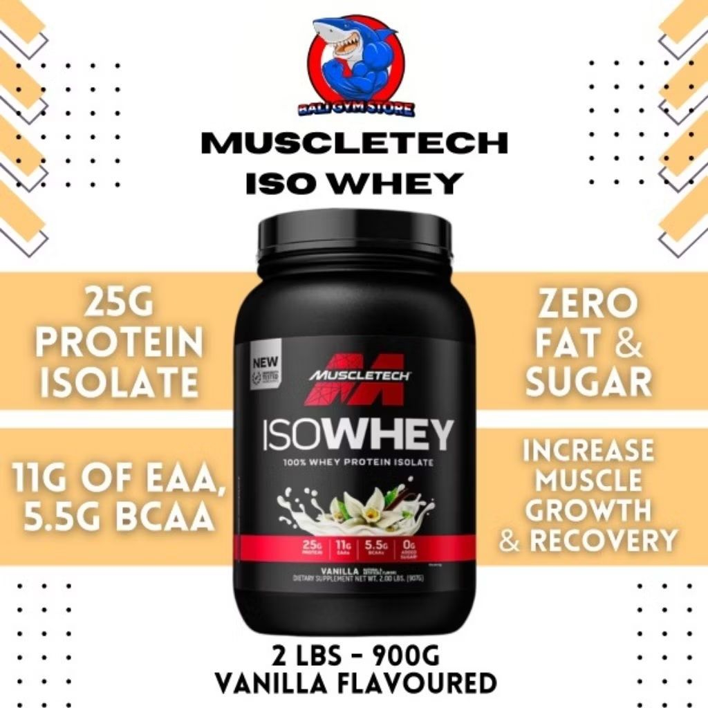 Muscletech USA ISO WHEY Isolate Protein 2 Lbs Import Isowhey